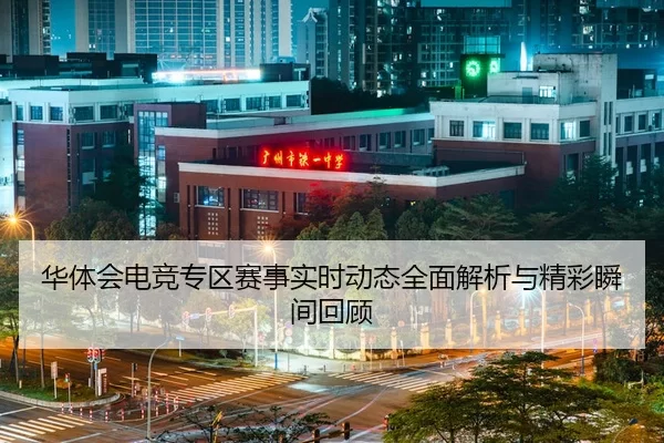 华体会电竞专区赛事实时动态全面解析与精彩瞬间回顾